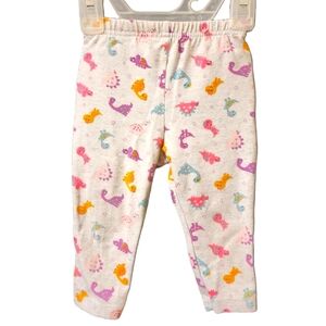 Garanimals 6-9 Months girls dinosaur leggings with ruffles.